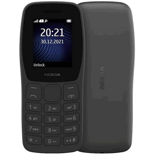 Nokia 105_African Edition 1.77" 4MB/4MB 800 MAh Dual Sim - Charcoal